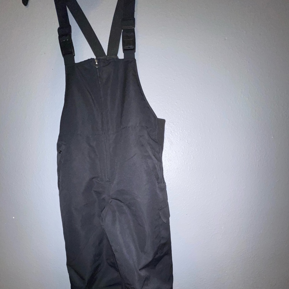 Magellan Bib Overalls Ski Snow Insulated Pants Large Youth Boys Girls Black